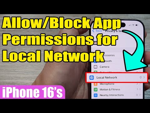 📱🔒 How to Allow/Block App Permissions for Local Network on iPhone 16/16 Pro Max | iOS 18 Guide