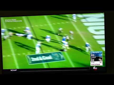 UCF intercepts Memphis to win AAC Championship 62-55!