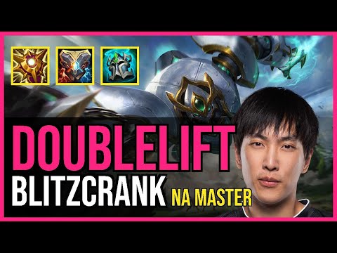 Doublelift - BLITZCRANK vs. LEONA Support | NA Master