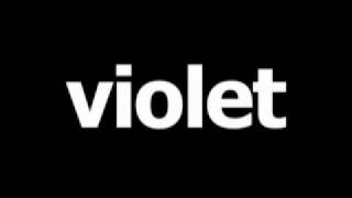 French word for purple is violet