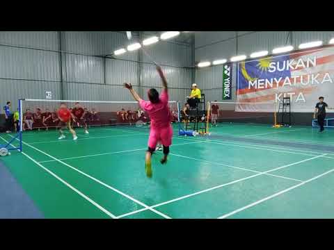 Badminton Friendly Match Men's Double Veteran Sijangkang - Poji / Hakim Vs Amri / Azhar