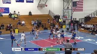 Highlights: Griswold 57, Bacon Academy 36 in ECC D-II semifinal