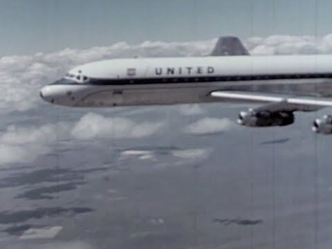 United Airlines early 1960s Douglas DC-3 DC-4 DC-6 and Jet Mainliner DC-8