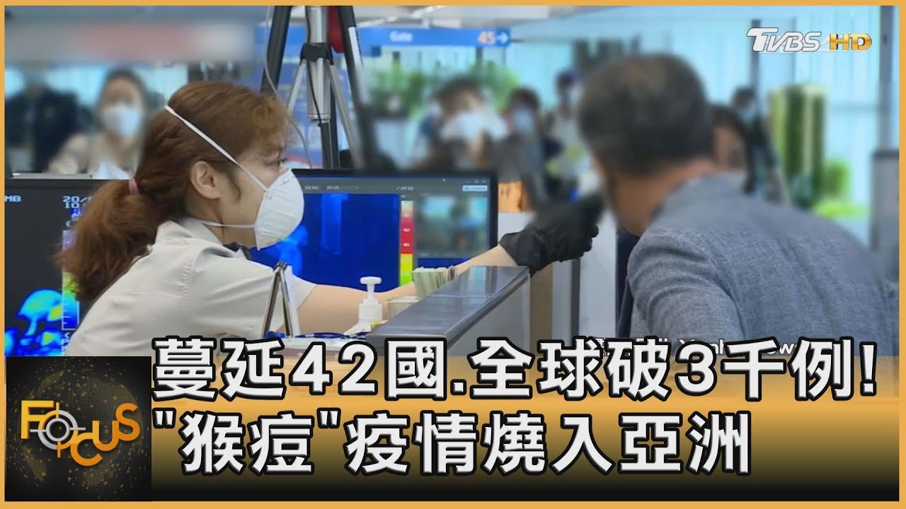 蔓延42國.全球破3千例!「猴痘」疫情燒入亞洲