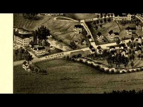 North Leominster Massachusetts 1887 Panoramic Bird's Eye View Map 7178