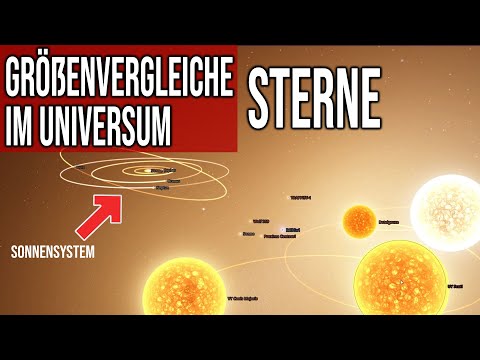 Size comparisons in the universe - stars