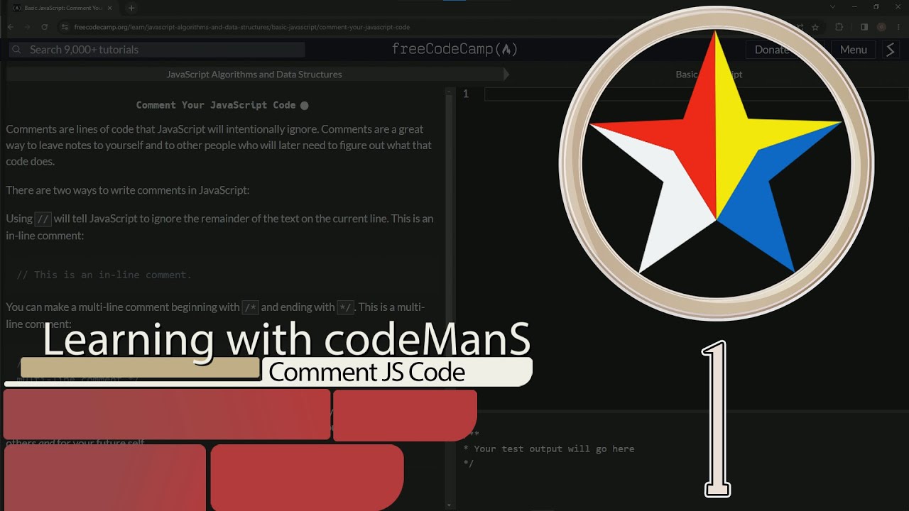 JavaScript Basic 1: Comments | FreeCodeCamp | JS Algorithms and Data Structures