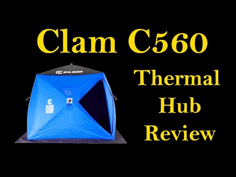 2022 Clam C560 ice hub shelter review and set up