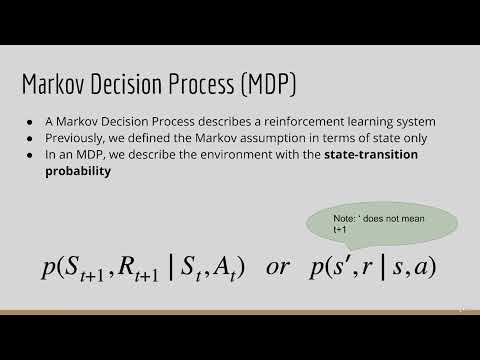 8. Markov Decision Processes MDPs