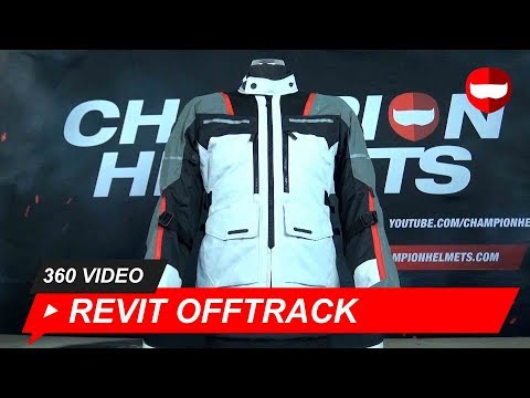 Revit Offtrack Silver Black Jacket - ChampionHelmets.com