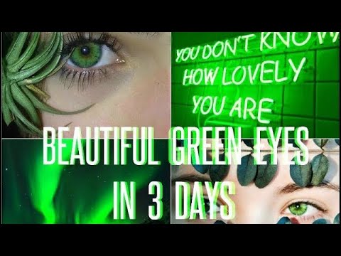 Beautiful Rare Exotic Green Eyes - Subliminal Affirmations