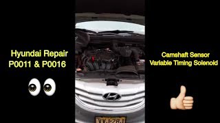 2010-2014 Hyundai Sonata P0011 P0016 Sensor In Depth Repair