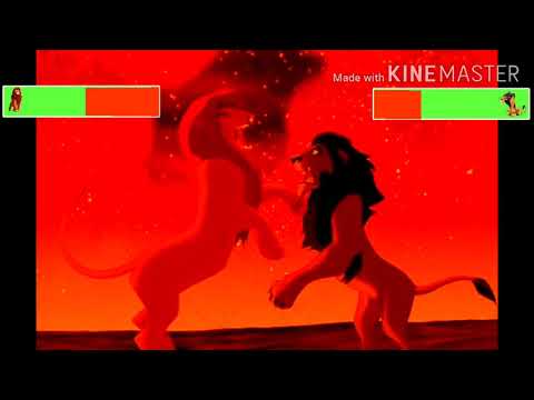 Simba vs.  Scar with healthbars (20k Special)