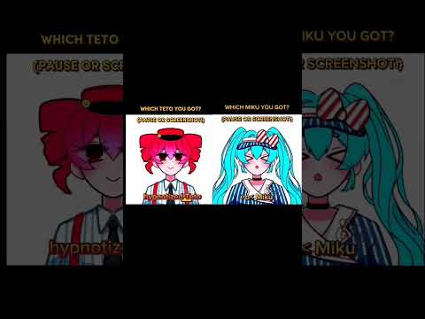 WHICH MIKU & TETO YOU GOT? 🤔 #メズマライザー #初音ミク #重音テト #mesmerizer #teto #miku #vocaloid #ボカロ