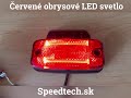 Zadné obrysové svetlo 12/ 24V - červené 2x LED / ECE R10 (114,4x54,4x22,4mm) - Video Youtube
