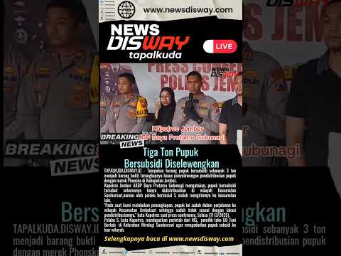 Tiga Ton Pupuk Bersubsidi Diselewengkan