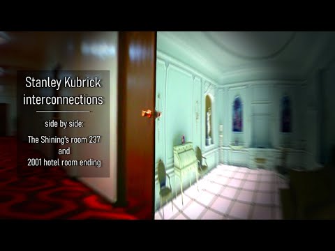 Kubrick mirrored visuals: Room 237 and 2001 ending