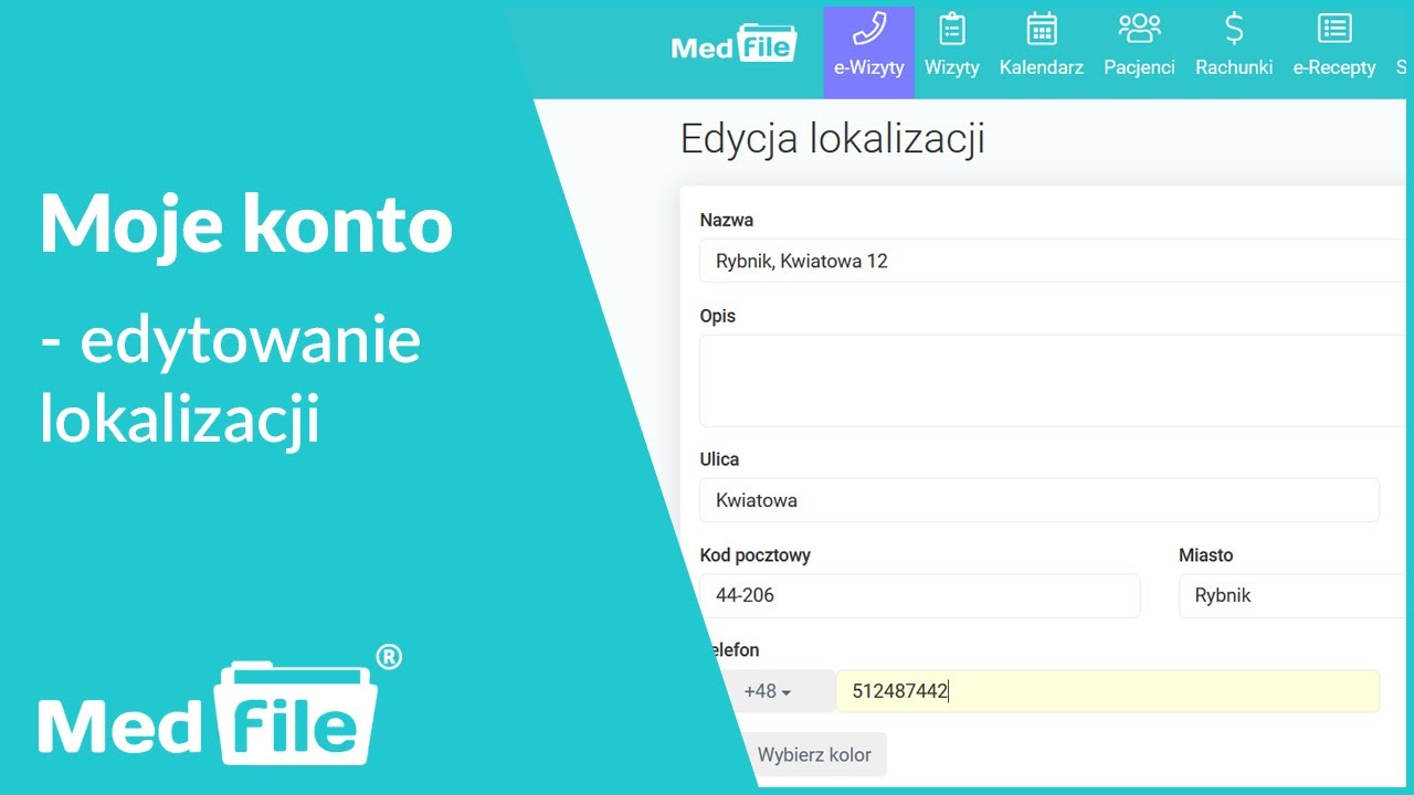 Lokalizacje, edytowanie lokalizacji