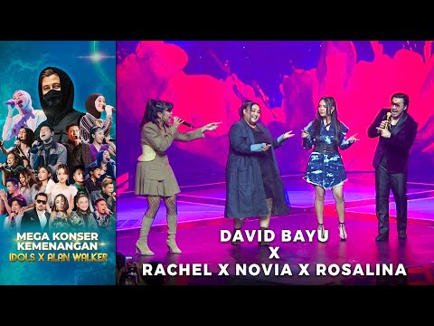 David Bayu X Rachel X Novia X Rosalina - Jikalau | MEGA KONSER KEMENANGAN IDOLS X ALAN WALKER