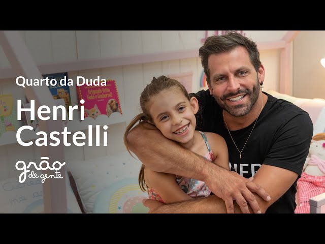 HENRI CASTELLI SURPREENDE A FILHA COM QUARTO INFANTIL ARCO-ÍRIS | GRÃO DE GENTE