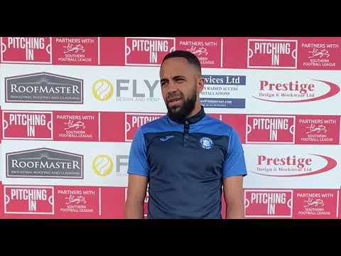 Post match interview with Nathan Frater following the 1-1 draw with Thame United.