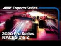 F1 Esports Pro Series 2020: Rounds 1 & 2 LIVE!