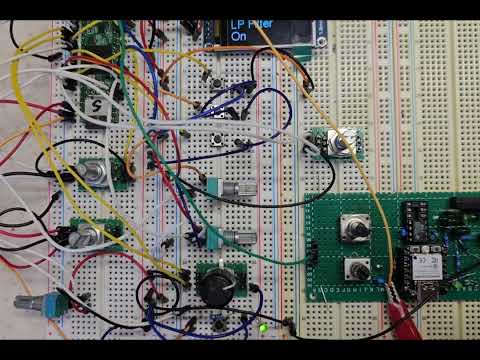 Drum controller hooked up to a Hagiwo midified drum module