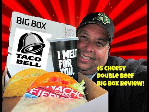 Taco Bell® $5 Cheesy Double Beef Burrito Big Box REVIEW ...