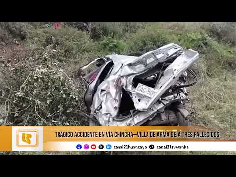 Trágico accidente deja tres fallecidos en Huancavelica