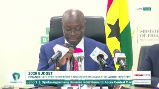 Finance Ministry Responds to Concerns Over Food and Agriculture Funding