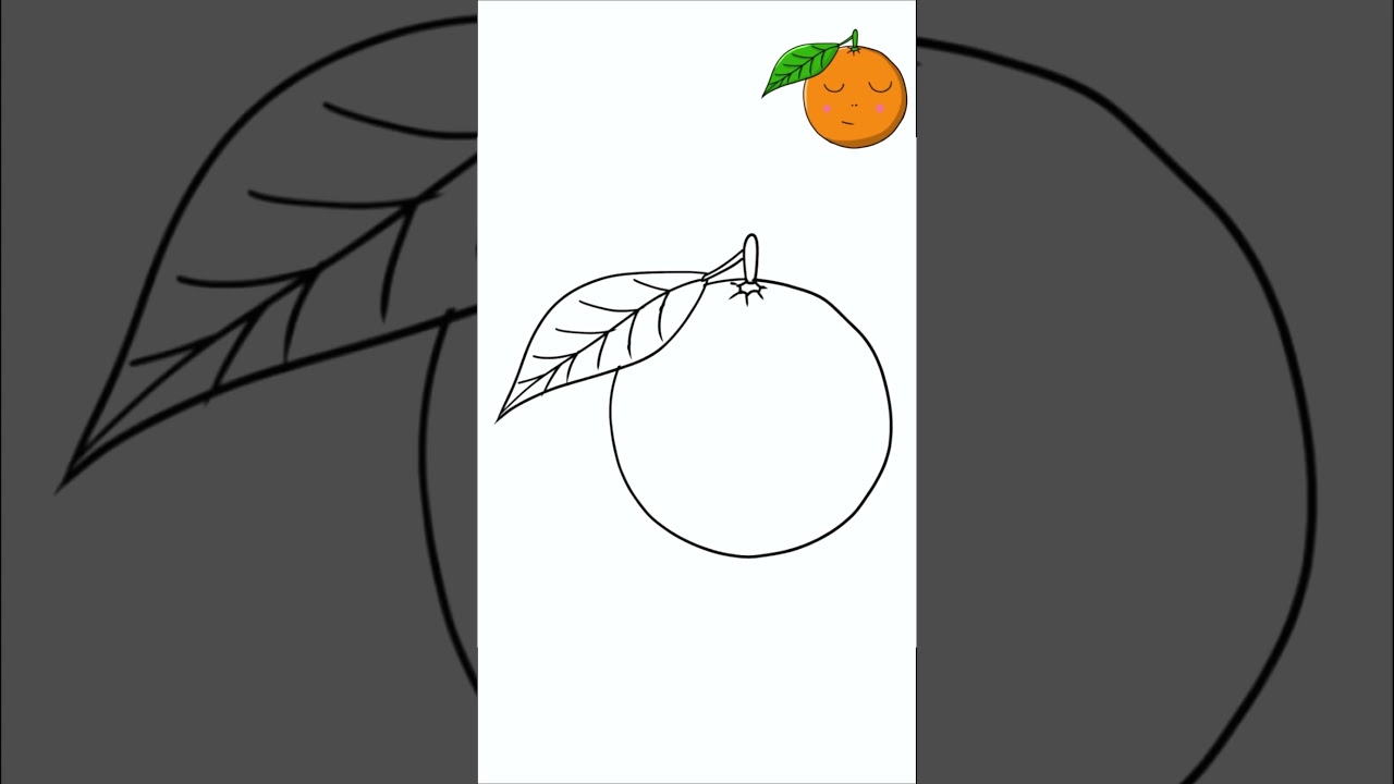 orange drawing #drawing #viral #shorts #shortvideo
