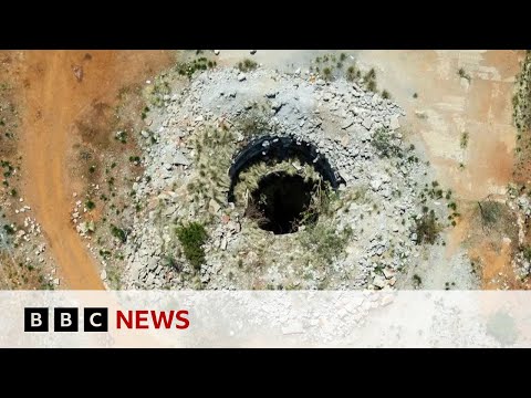 Video | Child exploitation uncovered in illegal mines in South Africa | BBC News
