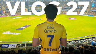 MY FIRST TIME IN WANKHEDE STADIUM MI VS CSK - VLOG 27
