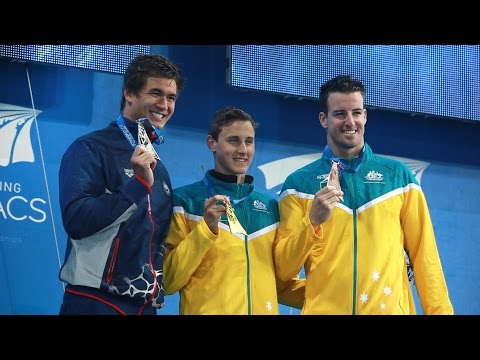 '14 Pan Pacs - Cameron McEvoy Wins 100m Freestyle