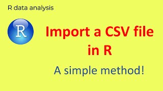 Import a csv file in R - a simple way | R Data Analysis