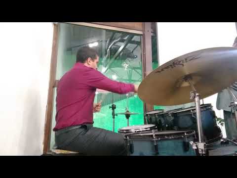 Louvor - Ele vira no meio da noite. (Drum Cam 🥁📽️)          use fones de ouvido 🎧