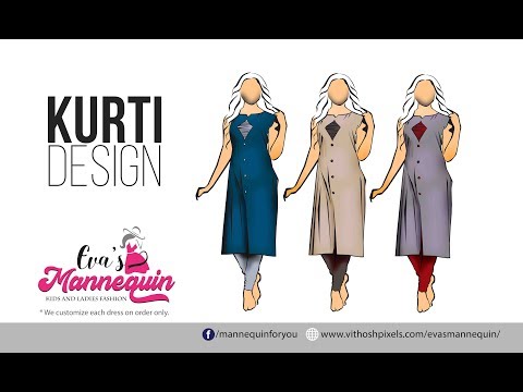 KURTI DESIGN TUTORIAL- by Eva's Mannequin