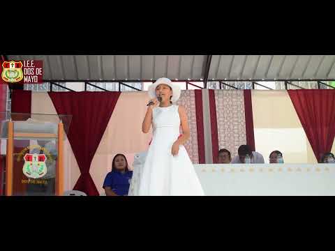 TALENTO DOMAINO, canto por el aniversario de la IEE DOS DE MAYO DE PUERTO MALDONADO