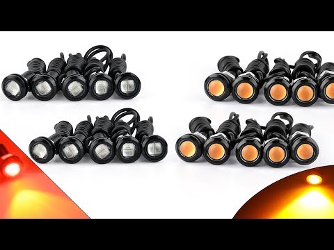 Eagle Eye LED Car Motor DRL Backup Red/Yellow Lights bulbs ▎Yitamotor
