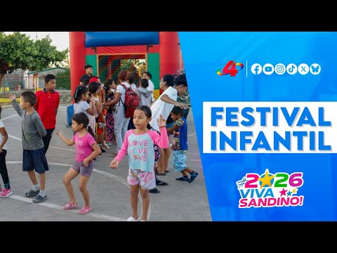 Festival Infantil en Villa Guadalupe: Juventud Sandinista celebra con alegría en Managua 🎈
