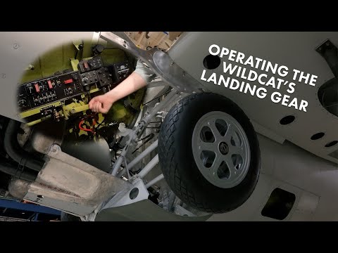Operating the FM-2 Wildcat's Hand-cranked Landing Gear