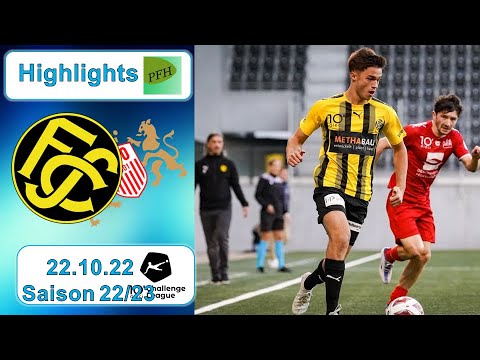 Highlights: FC Schaffhausen vs FC Stade - Lausanne - Ouchy (22.10.2022)