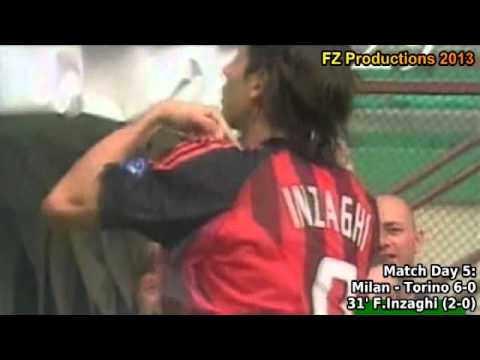Serie A 2002-2003, day 5 Milan - Torino 6-0 (F.Inzaghi 1st goal)