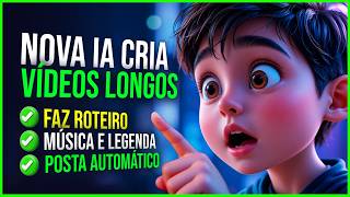 Apenas 1 Prompt: Nova IA Cria, Edita e Posta Vídeos Longos no YouTube