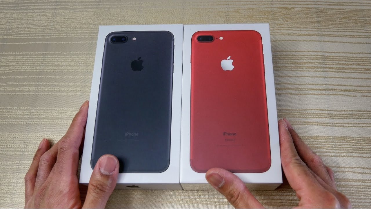 Red iPhone 7 Plus Unboxing! - (PRODUCT)Red