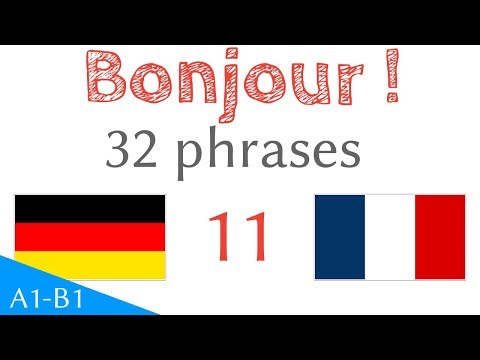 Bonjour ! - 32 phrases - Allemand - Français (S-11)