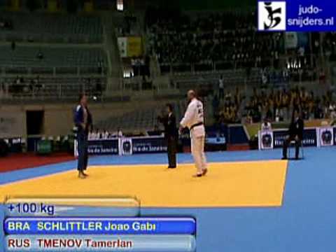 Judo 2009 Rio de Janeiro: Schlittler (BRA) - Tmenov (RUS) [ 100kg].