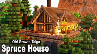 Minecraft: How to build a Spruce House | Easy Tutorial