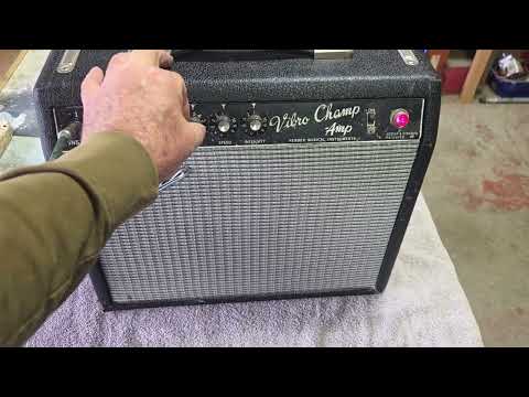 Fender AA764 Blackface Vibro Champ 1967 image 22