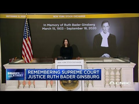 NYSE observes a moment of silence in memory of Justice Ruth Bader Ginsburg